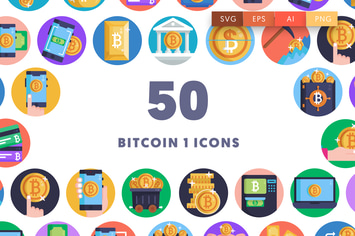 50 Bitcoin 1 Icons