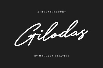Gilodas Signature Font