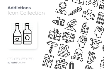 Addictions Outline Icon