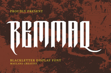Remmaq Blackletter Display Font