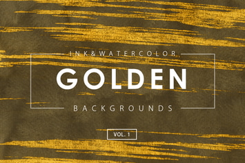 Golden Ink Backgrounds 1