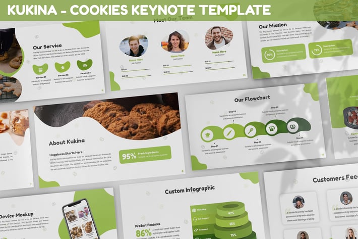 Kukina - Cookies Keynote Template