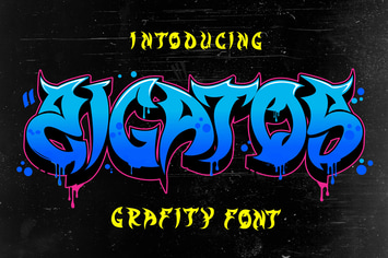 Zigatos - Strong Graffiti Font