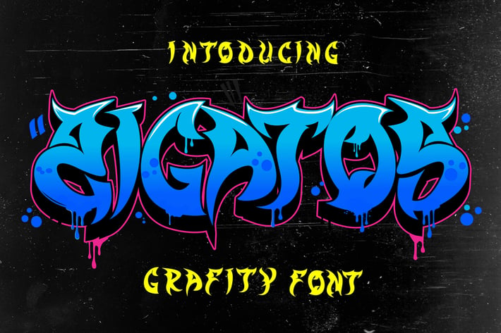 Zigatos - Strong Graffiti Font