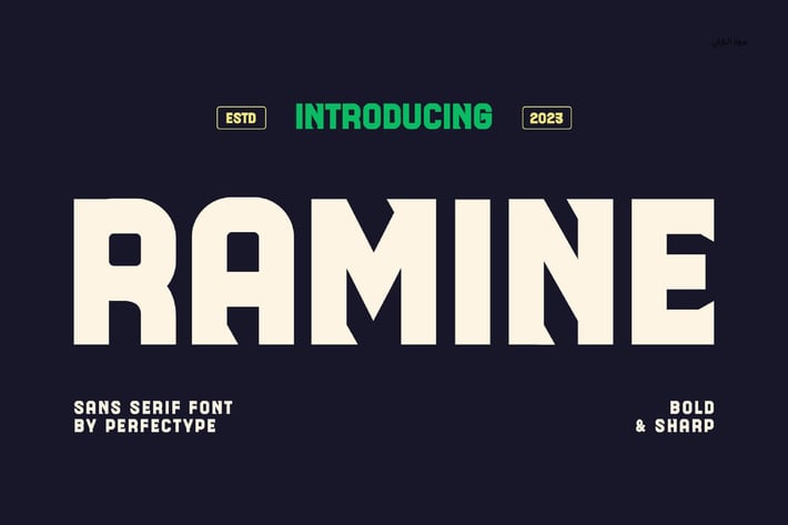 Ramine Modern Futuristic Sans Serif Font