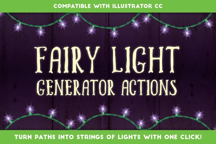 Fairy Light Generator  - Illustrator Actions