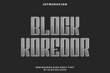 Block Koredor Font