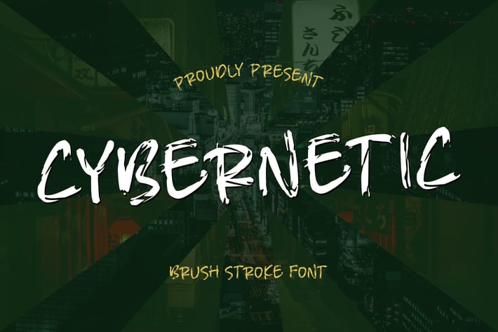 Cybernetic Bruhs Stroke Font