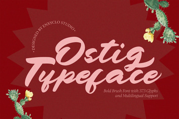 NCL Ostig - Bold Brush Script Font