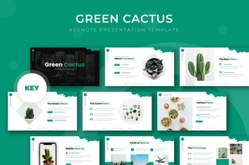 Green Cactus - Keynote Template