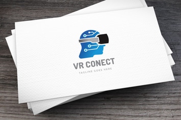VR Conect Logo Template