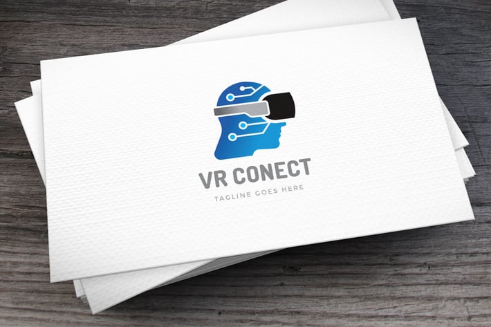 VR Conect Logo Template