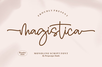 Magistica Monoline Script Font