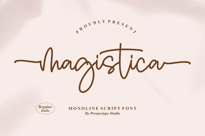 Magistica Monoline Script Font