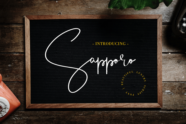 Sapporo Script Font