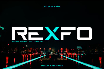 Rexfo | Futuristic Font