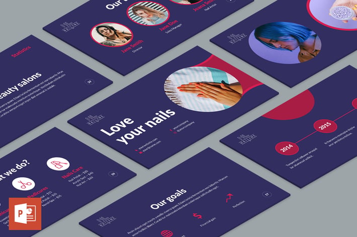 Nail Studio PowerPoint Presentation Template