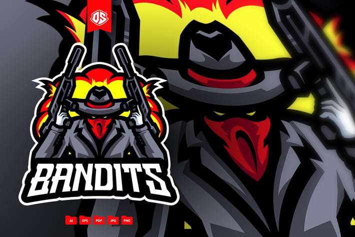 Bandit Mascot Logo