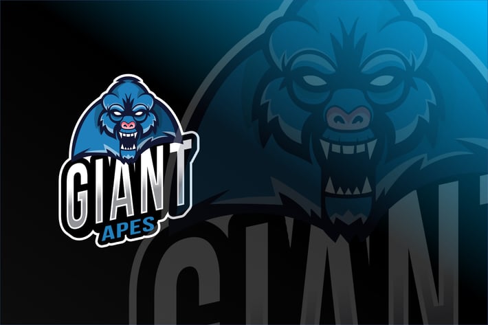 Giant Apes Esport Logo Template