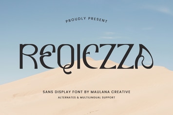 Reqiezza Decorative Display Font