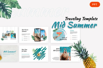 Mid Summer - Traveling Powerpoint Template