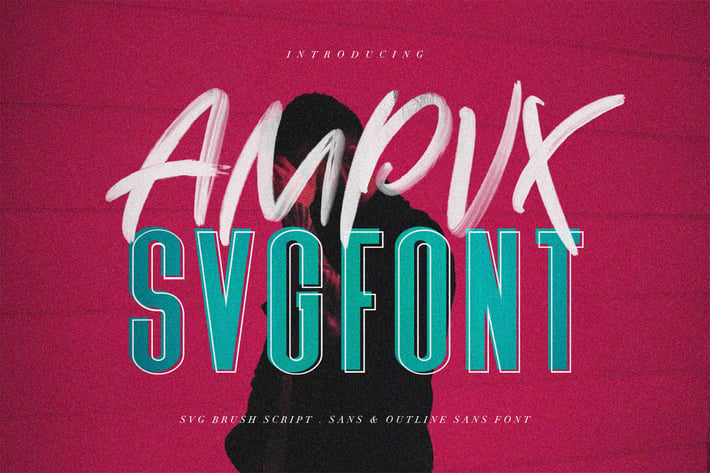 AMPVX SVG Brush Font Free Sans