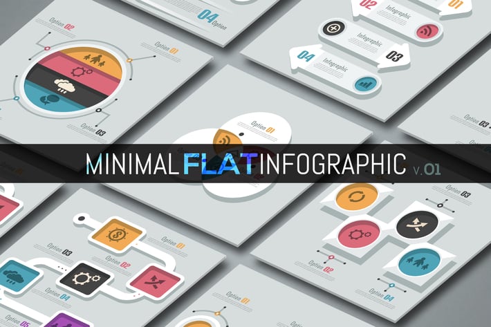 Minimal Flat Infographics v.01
