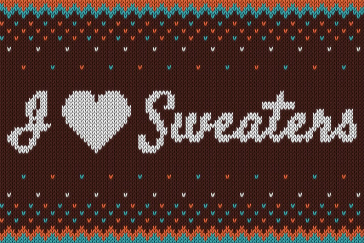 I ♥ Sweaters - Smart Knitted Effect