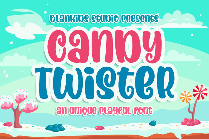 Candy Twister an Unique Playful Font