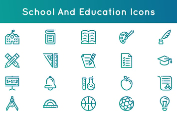 School and Education Icons