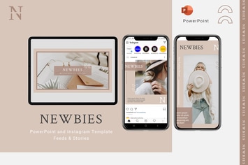 Newbies - Powerpoint & Instagram Template