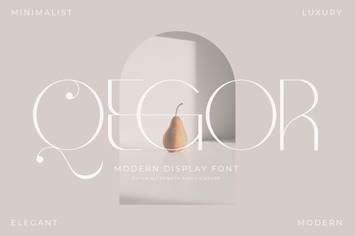 Qegor Modern Display Font