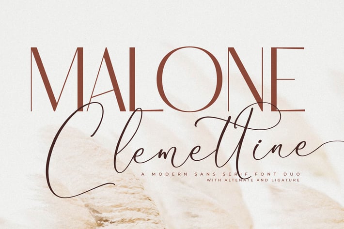 Malone Clemettine Font Duo 