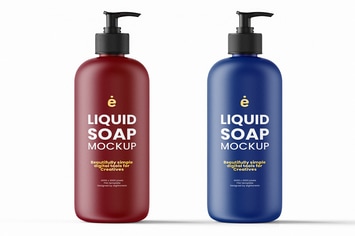 Liquid Soap Mockup Template