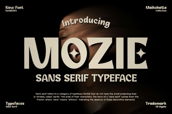 Mozie - Sans Serif Typeface