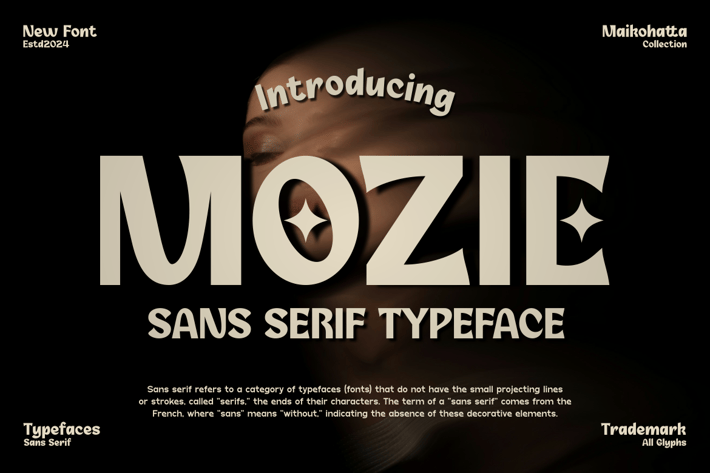 Mozie - Sans Serif Typeface