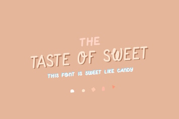 Taste of Sweet | a cute handwritten quote font