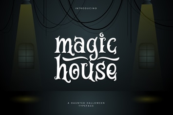 Magic House - Haunted Halloween Typeface