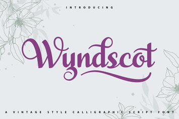 WyndScot | Calligraphic Script Font