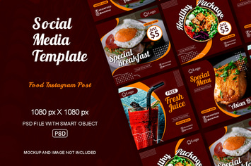Food Post Social media Template