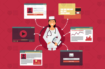 Online Medicine Concept