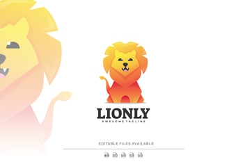 Lion Gradient Colorful Logo