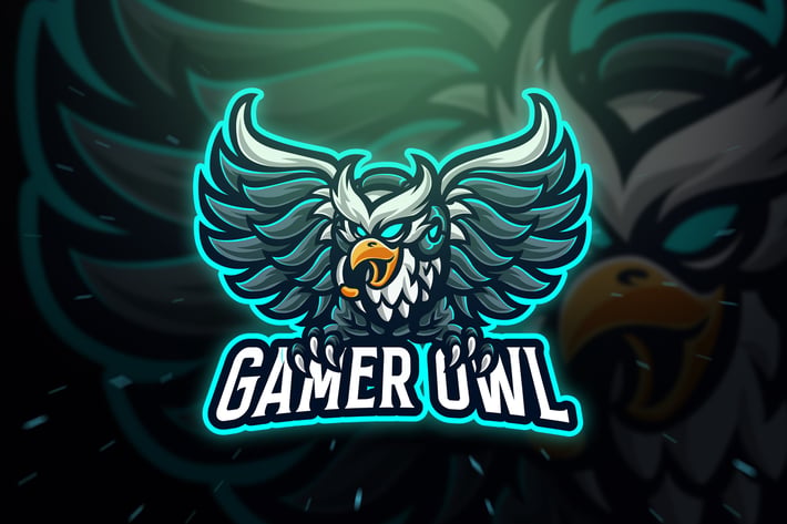 Gamer Owl Sport and Esport Logo Template