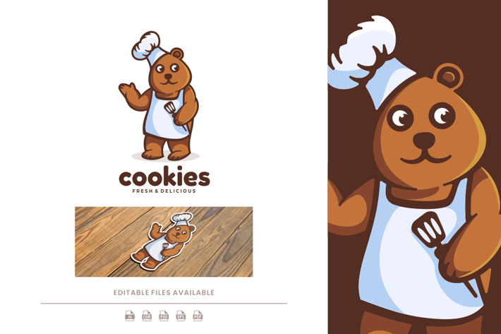 Bear Cartoon Logo
