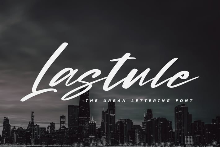 Lastule - The Urban Lettering Font