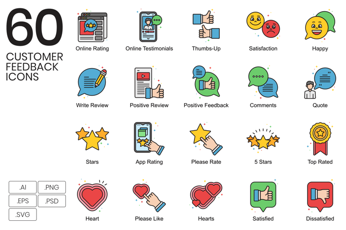 Customer Feedback Icons
