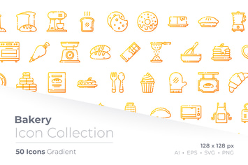 Bakery Gradient Icon