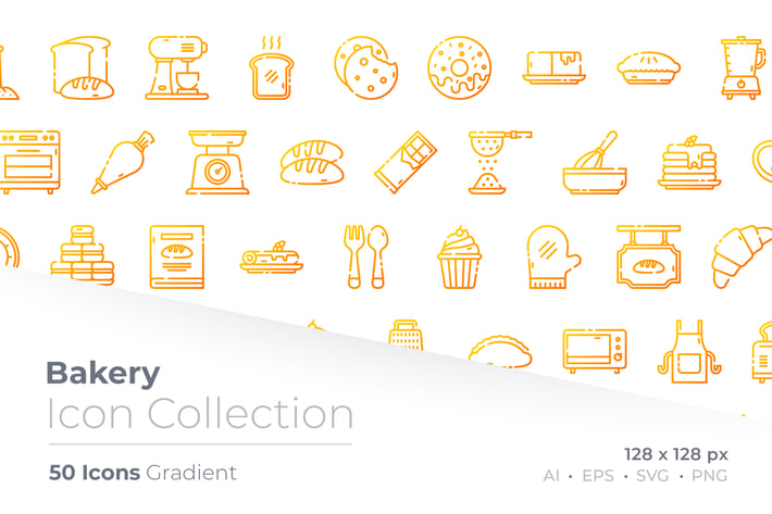 Bakery Gradient Icon