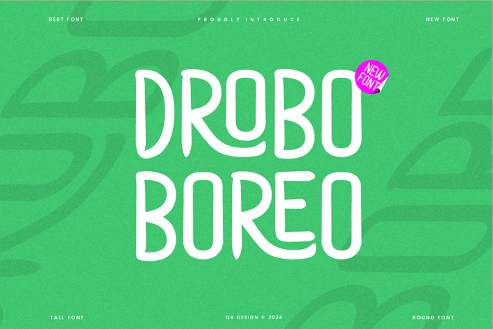 Drobo Boreo - Tall & Condensed Font