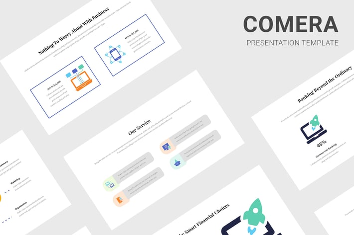 Comera - Pitch Deck Infographic Powerpoint